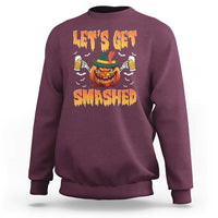 Funny Let's Get Smashed Sweatshirt Oktoberfest Pumpkin Beer Tyrolean Hat - Wonder Print Shop