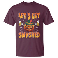 Funny Let's Get Smashed T Shirt Oktoberfest Pumpkin Beer Tyrolean Hat - Wonder Print Shop
