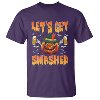 Funny Let's Get Smashed T Shirt Oktoberfest Pumpkin Beer Tyrolean Hat - Wonder Print Shop