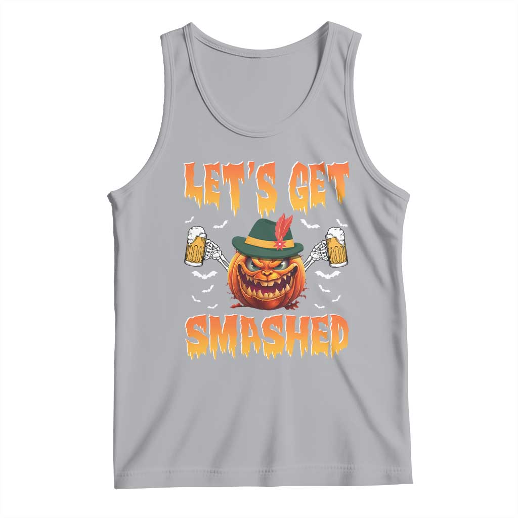 Funny Let's Get Smashed Tank Top Oktoberfest Pumpkin Beer Tyrolean Hat - Wonder Print Shop