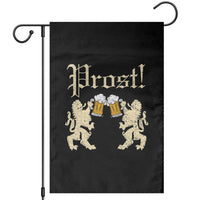 German Prost Garden Flag Lion Cheers Beer Drinking Oktoberfest - Wonder Print Shop