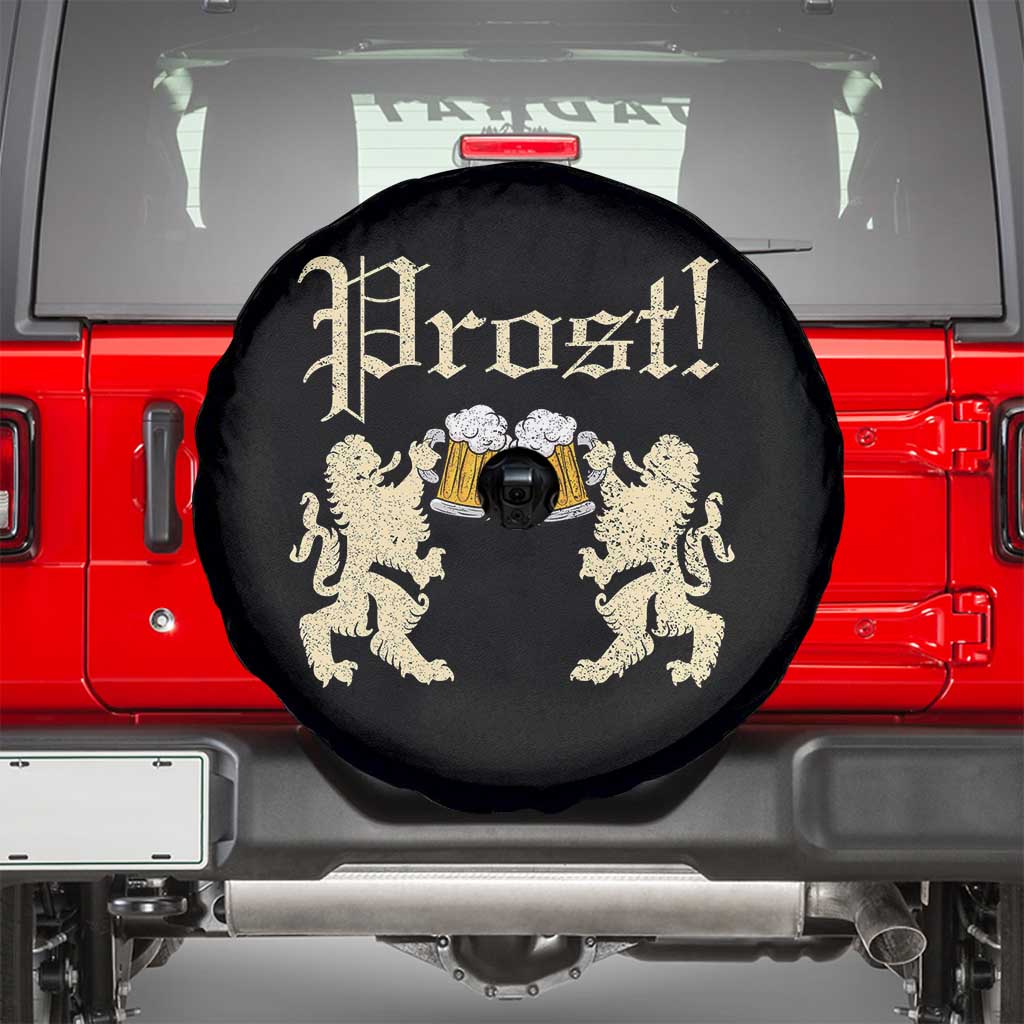German Prost Spare Tire Cover Lion Cheers Beer Drinking Oktoberfest - Wonder Print Shop