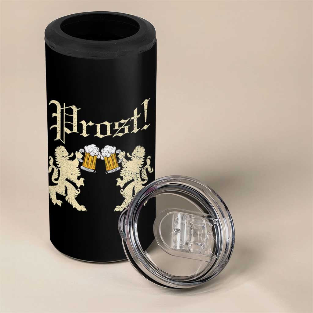 German Prost 4 in 1 Can Cooler Tumbler Lion Cheers Beer Drinking Oktoberfest - Wonder Print Shop