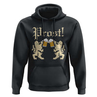 German Prost Hoodie Lion Cheers Beer Drinking Oktoberfest - Wonder Print Shop
