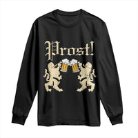 German Prost Long Sleeve Shirt Lion Cheers Beer Drinking Oktoberfest - Wonder Print Shop