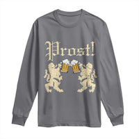 German Prost Long Sleeve Shirt Lion Cheers Beer Drinking Oktoberfest - Wonder Print Shop