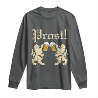 German Prost Long Sleeve Shirt Lion Cheers Beer Drinking Oktoberfest - Wonder Print Shop