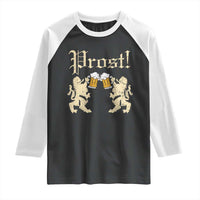 German Prost Raglan Shirt Lion Cheers Beer Drinking Oktoberfest - Wonder Print Shop