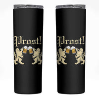 German Prost Skinny Tumbler Lion Cheers Beer Drinking Oktoberfest - Wonder Print Shop