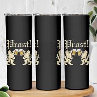 German Prost Skinny Tumbler Lion Cheers Beer Drinking Oktoberfest - Wonder Print Shop