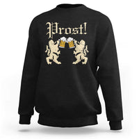 German Prost Sweatshirt Lion Cheers Beer Drinking Oktoberfest - Wonder Print Shop