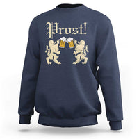 German Prost Sweatshirt Lion Cheers Beer Drinking Oktoberfest - Wonder Print Shop