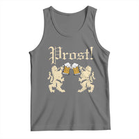 German Prost Tank Top Lion Cheers Beer Drinking Oktoberfest - Wonder Print Shop