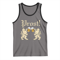 German Prost Tank Top Lion Cheers Beer Drinking Oktoberfest - Wonder Print Shop