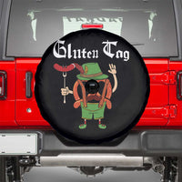 Funny Pretzel Spare Tire Cover Guten Tag Lederhosen Bratwurst Oktoberfest - Wonder Print Shop
