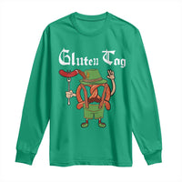 Funny Pretzel Long Sleeve Shirt Guten Tag Lederhosen Bratwurst Oktoberfest - Wonder Print Shop
