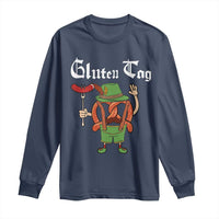 Funny Pretzel Long Sleeve Shirt Guten Tag Lederhosen Bratwurst Oktoberfest - Wonder Print Shop