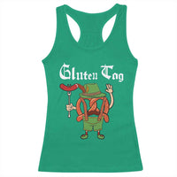 Funny Pretzel Racerback Tank Top Guten Tag Lederhosen Bratwurst Oktoberfest - Wonder Print Shop