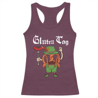 Funny Pretzel Racerback Tank Top Guten Tag Lederhosen Bratwurst Oktoberfest - Wonder Print Shop
