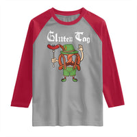 Funny Pretzel Raglan Shirt Guten Tag Lederhosen Bratwurst Oktoberfest - Wonder Print Shop