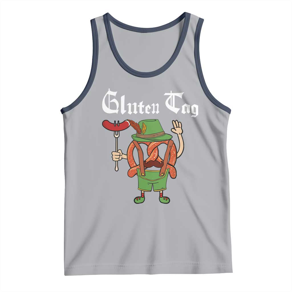 Funny Pretzel Tank Top Guten Tag Lederhosen Bratwurst Oktoberfest - Wonder Print Shop