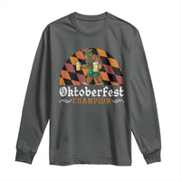 Funny Bigfoot Long Sleeve Shirt Oktoberfest Champion Beer Lederhosen - Wonder Print Shop