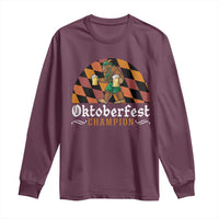 Funny Bigfoot Long Sleeve Shirt Oktoberfest Champion Beer Lederhosen - Wonder Print Shop