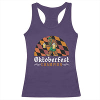 Funny Bigfoot Racerback Tank Top Oktoberfest Champion Beer Lederhosen - Wonder Print Shop