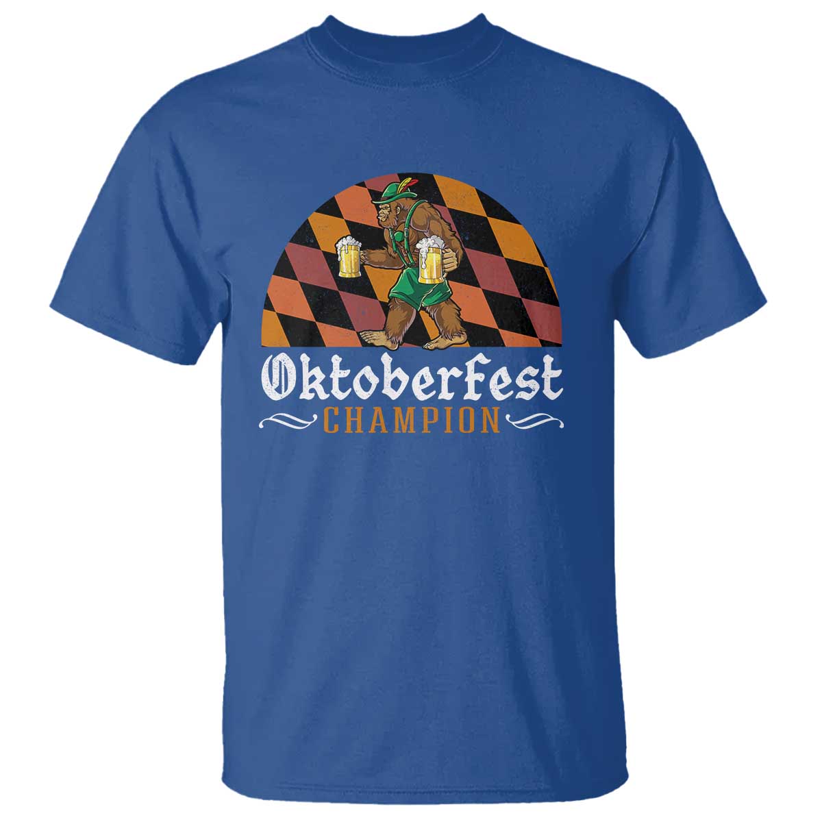 Funny Bigfoot T Shirt Oktoberfest Champion Beer Lenderhosen - Wonder Print Shop