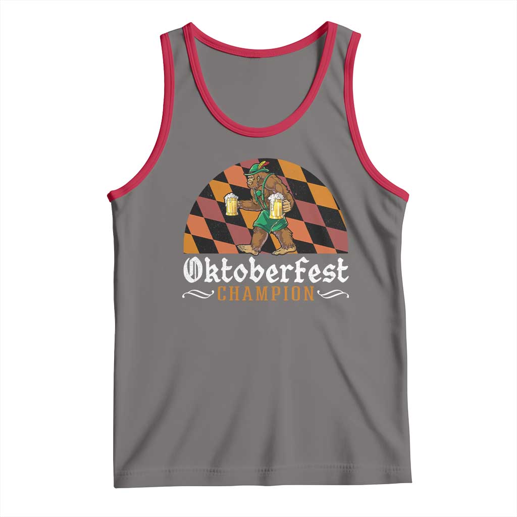 Funny Bigfoot Tank Top Oktoberfest Champion Beer Lederhosen - Wonder Print Shop