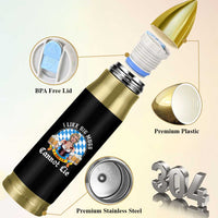 I Like Big Mugs And I Cannot Lie Bullet Tumbler Oktoberfest Party Beer Dirndl Bavarian Flag - Wonder Print Shop