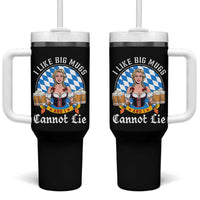 I Like Big Mugs And I Cannot Lie Tumbler With Handle Oktoberfest Party Beer Dirndl Bavarian Flag - Wonder Print Shop