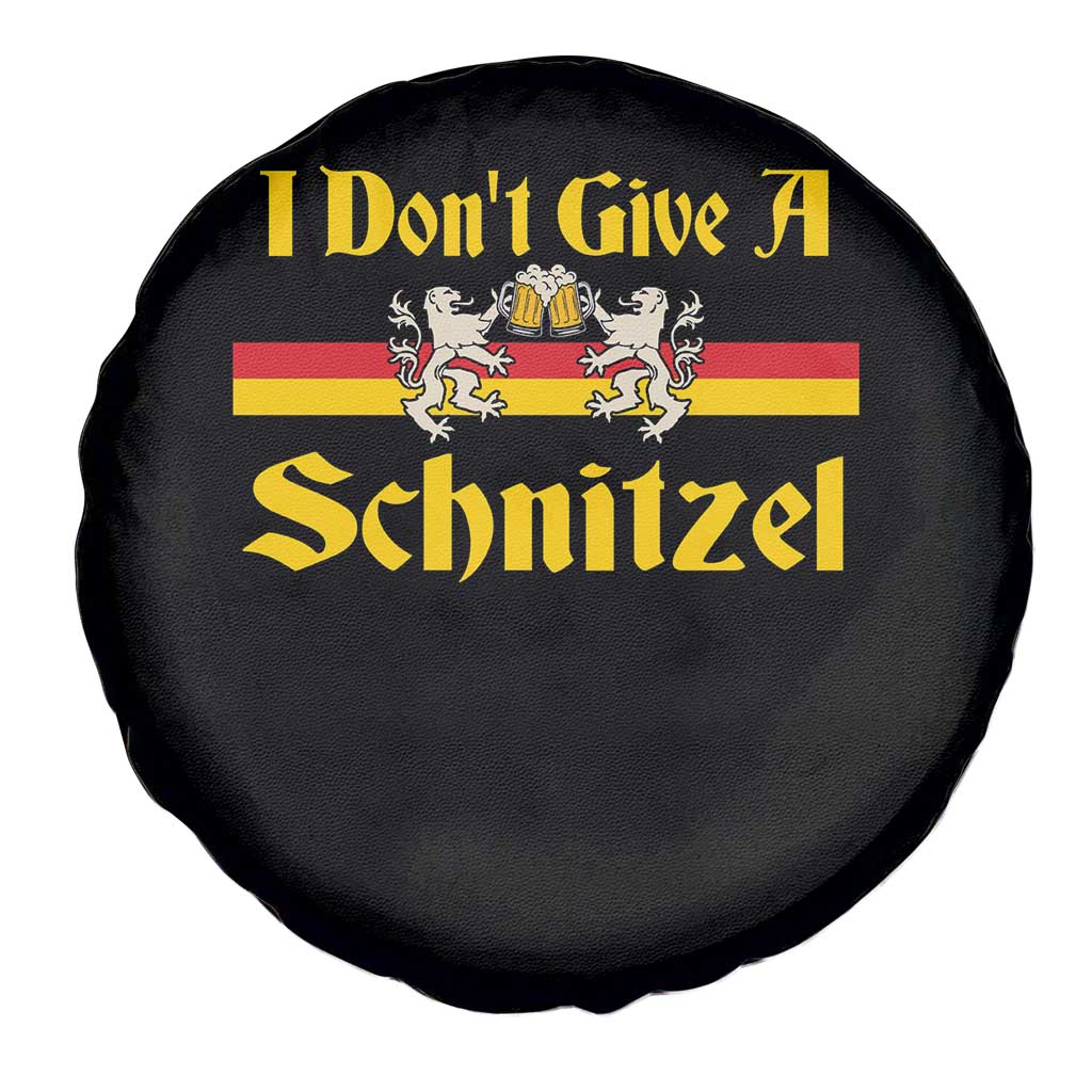Funny Oktoberfest Spare Tire Cover I Don't Give a Schnitzel German Lion Beer - Wonder Print Shop