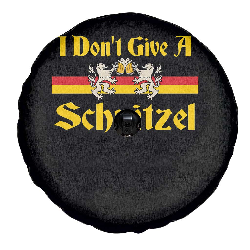Funny Oktoberfest Spare Tire Cover I Don't Give a Schnitzel German Lion Beer - Wonder Print Shop