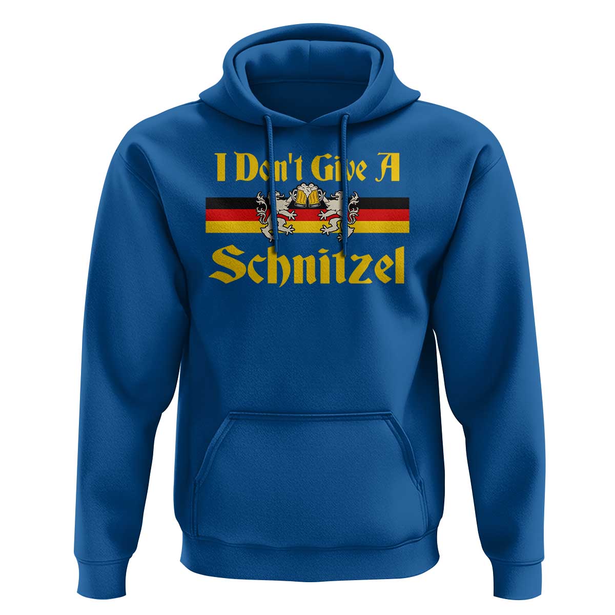 Funny Oktoberfest Hoodie I Don't Give a Schnitzel German Lion Beer - Wonder Print Shop