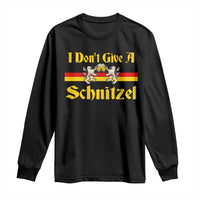 Funny Oktoberfest Long Sleeve Shirt I Don't Give a Schnitzel German Lion Beer - Wonder Print Shop