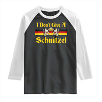 Funny Oktoberfest Raglan Shirt I Don't Give a Schnitzel German Lion Beer - Wonder Print Shop