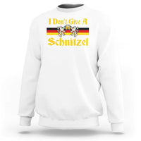 Funny Oktoberfest Sweatshirt I Don't Give a Schnitzel German Lion Beer - Wonder Print Shop