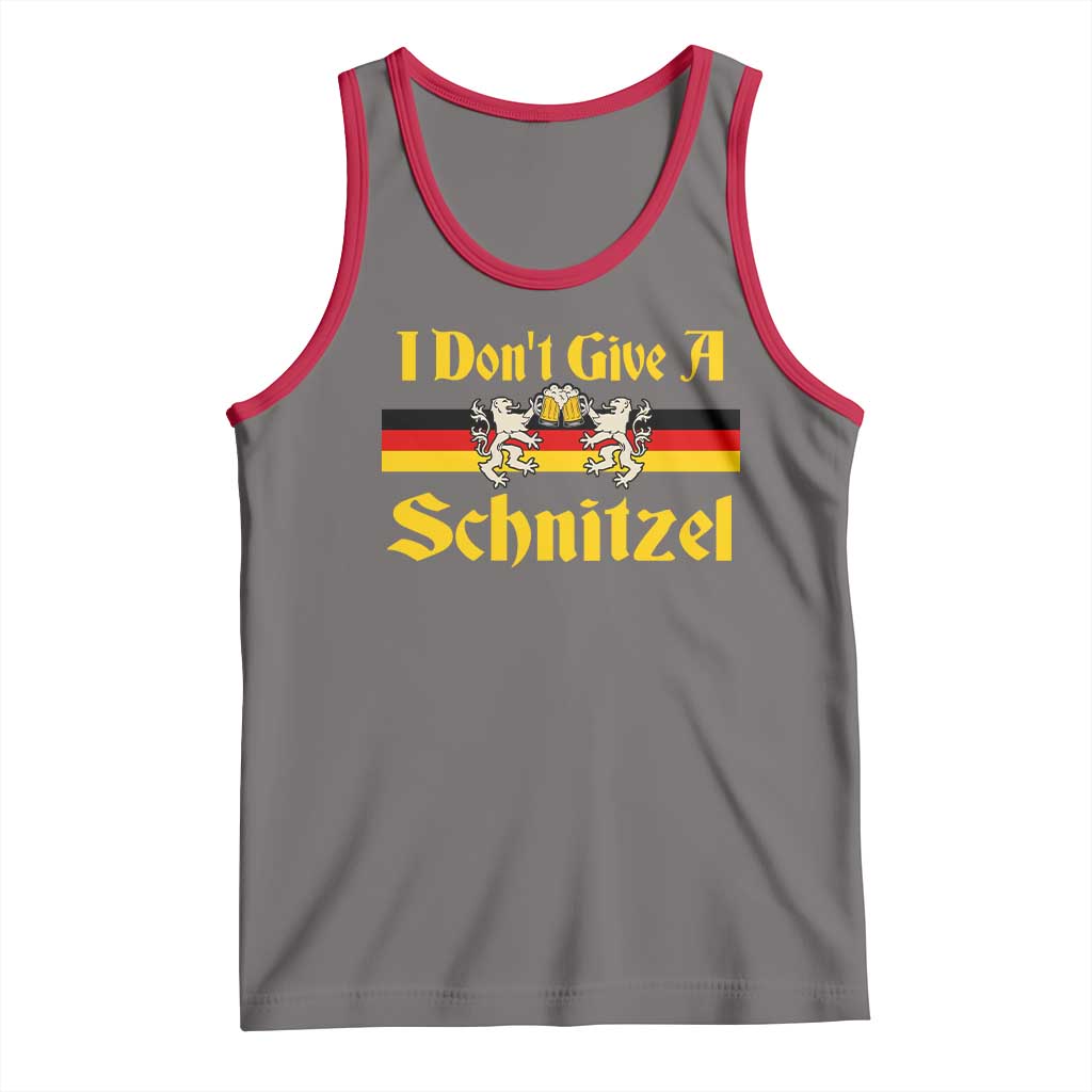 Funny Oktoberfest Tank Top I Don't Give a Schnitzel German Lion Beer - Wonder Print Shop