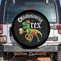 Funny Oktoberfest Dinosaur Spare Tire Cover Oktobasaurus Rex Lederhosen Bavarian Beer - Wonder Print Shop