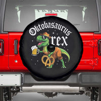 Funny Oktoberfest Dinosaur Spare Tire Cover Oktobasaurus Rex Lederhosen Bavarian Beer - Wonder Print Shop