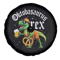 Funny Oktoberfest Dinosaur Spare Tire Cover Oktobasaurus Rex Lederhosen Bavarian Beer - Wonder Print Shop