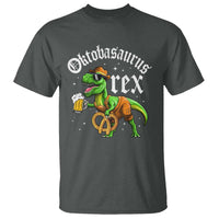 Funny Oktoberfest Dinosaur T Shirt Oktobasaurus Rex Lederhosen Bavarian Beer - Wonder Print Shop