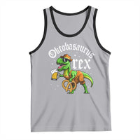 Funny Oktoberfest Dinosaur Tank Top Oktobasaurus Rex Lederhosen Bavarian Beer - Wonder Print Shop