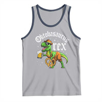 Funny Oktoberfest Dinosaur Tank Top Oktobasaurus Rex Lederhosen Bavarian Beer - Wonder Print Shop