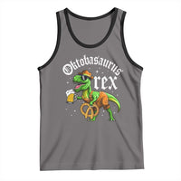 Funny Oktoberfest Dinosaur Tank Top Oktobasaurus Rex Lederhosen Bavarian Beer - Wonder Print Shop