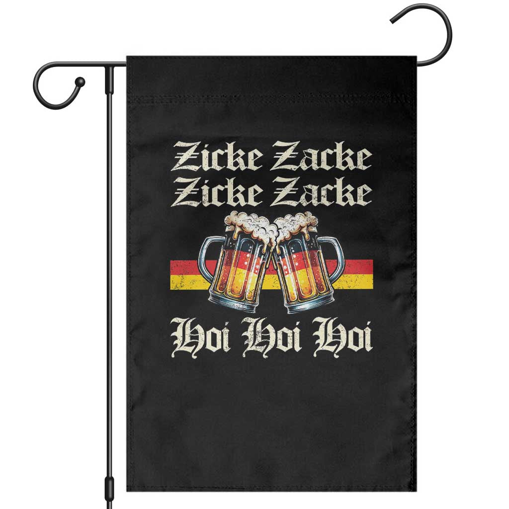 Funny Zicke Zacke Hoi Garden Flag Oktoberfest German Flag Party - Wonder Print Shop