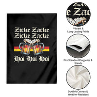 Funny Zicke Zacke Hoi Garden Flag Oktoberfest German Flag Party - Wonder Print Shop