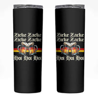Funny Zicke Zacke Hoi Skinny Tumbler Oktoberfest German Flag Party - Wonder Print Shop