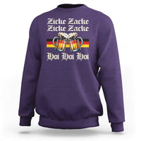 Funny Zicke Zacke Hoi Sweatshirt Oktoberfest German Flag Party - Wonder Print Shop